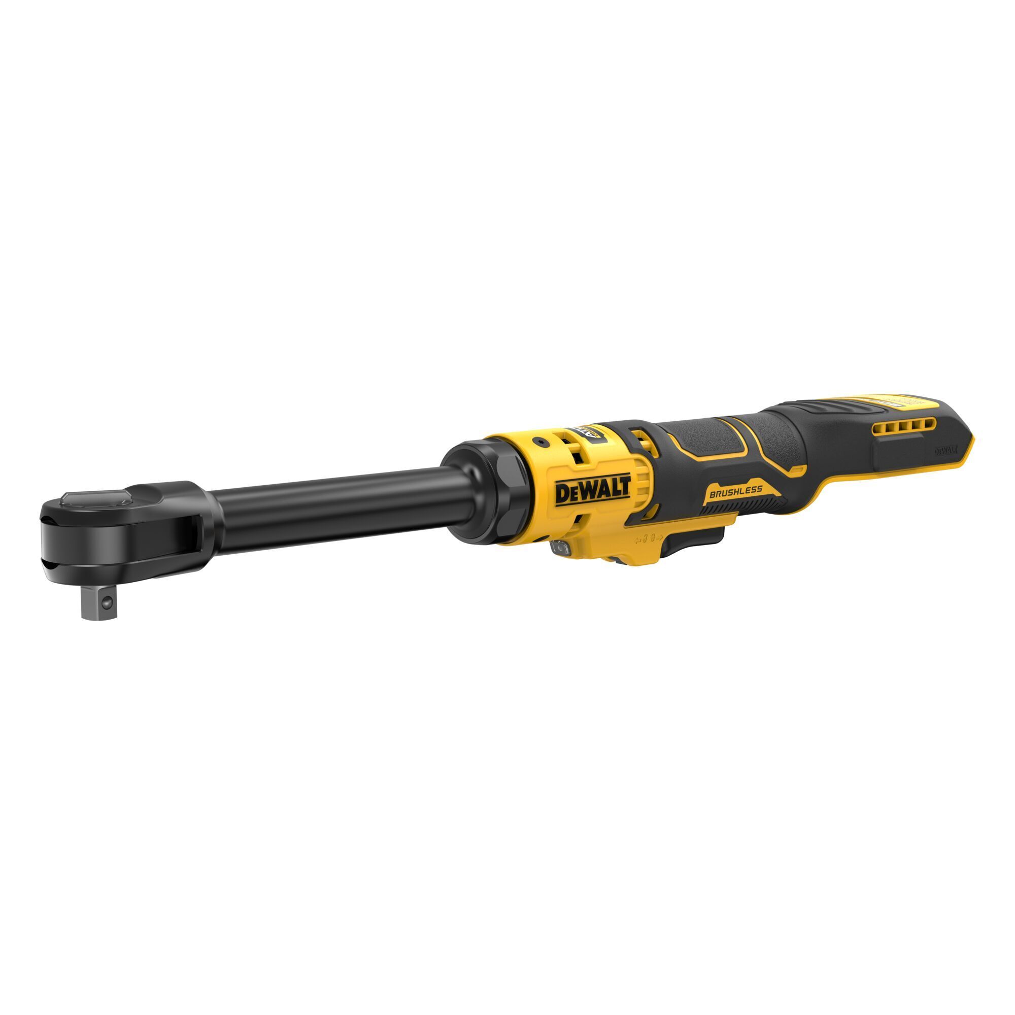DEWALT 20V MAX ATOMIC Brushless Cordless 3/8in. Extended-Reach Ratchet, 70 Ft./Lbs. Max. Torque, 250 RPM, Tool Only, Model# DCF513EB